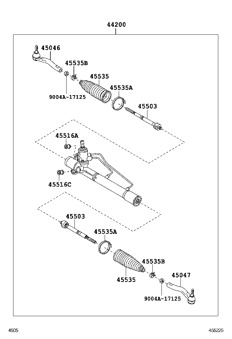 45516-B4030 BUSH, STEERING RACK HOUSING, NO.2 product image