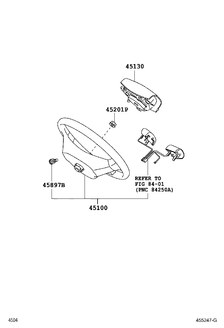 45107-B2040 WIRE SUB-ASSY, HORN BUTTON product image