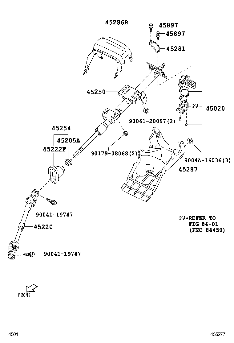 45281-B0010 HOUSING, STEERING COLUMN product image