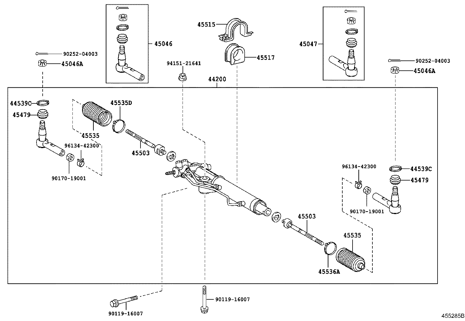 04445-37060 GASKET KIT, POWER STEERING GEAR(FOR RECIRCULATING BALL) product image