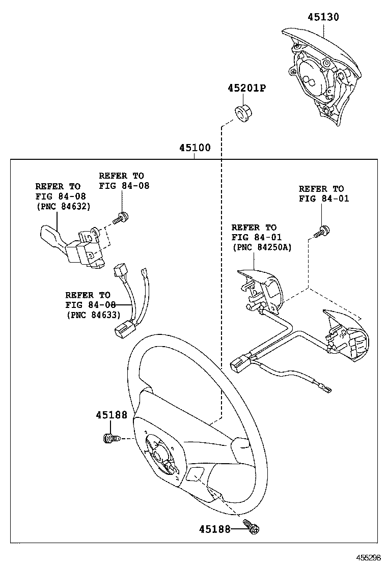 45100-0R040-B0 WHEEL ASSY, STEERING product image