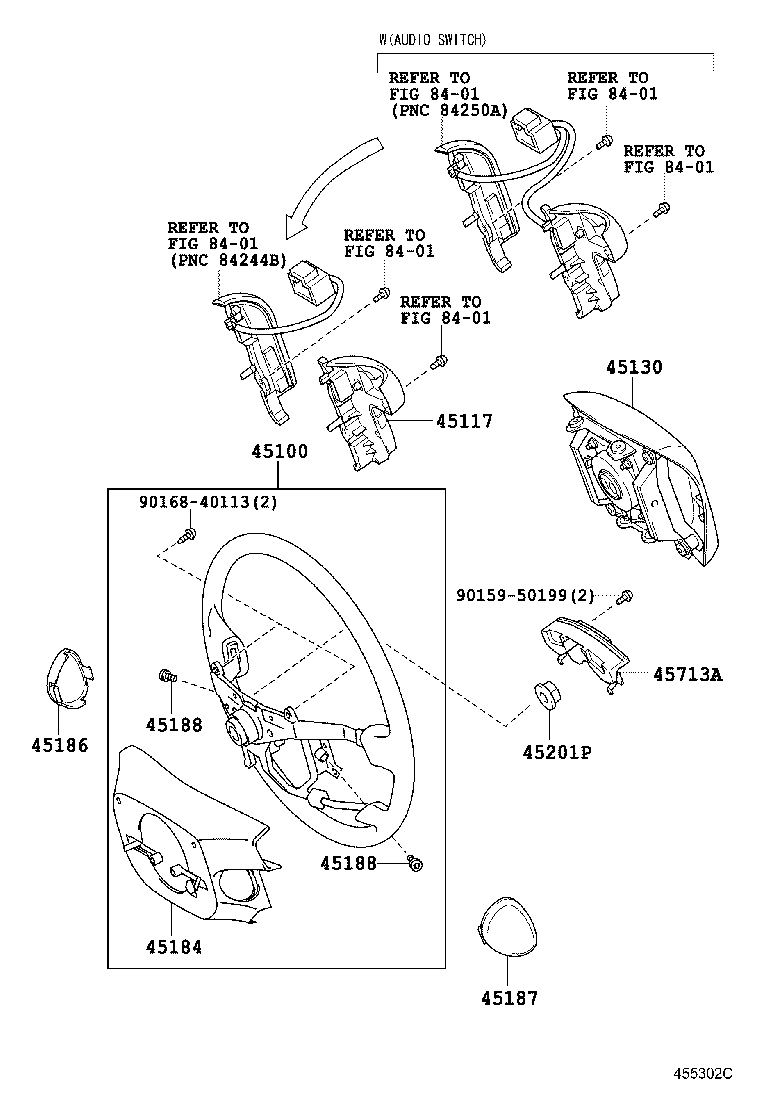 45117-33020 ORNAMENT, STEERING WHEEL, NO.2 product image