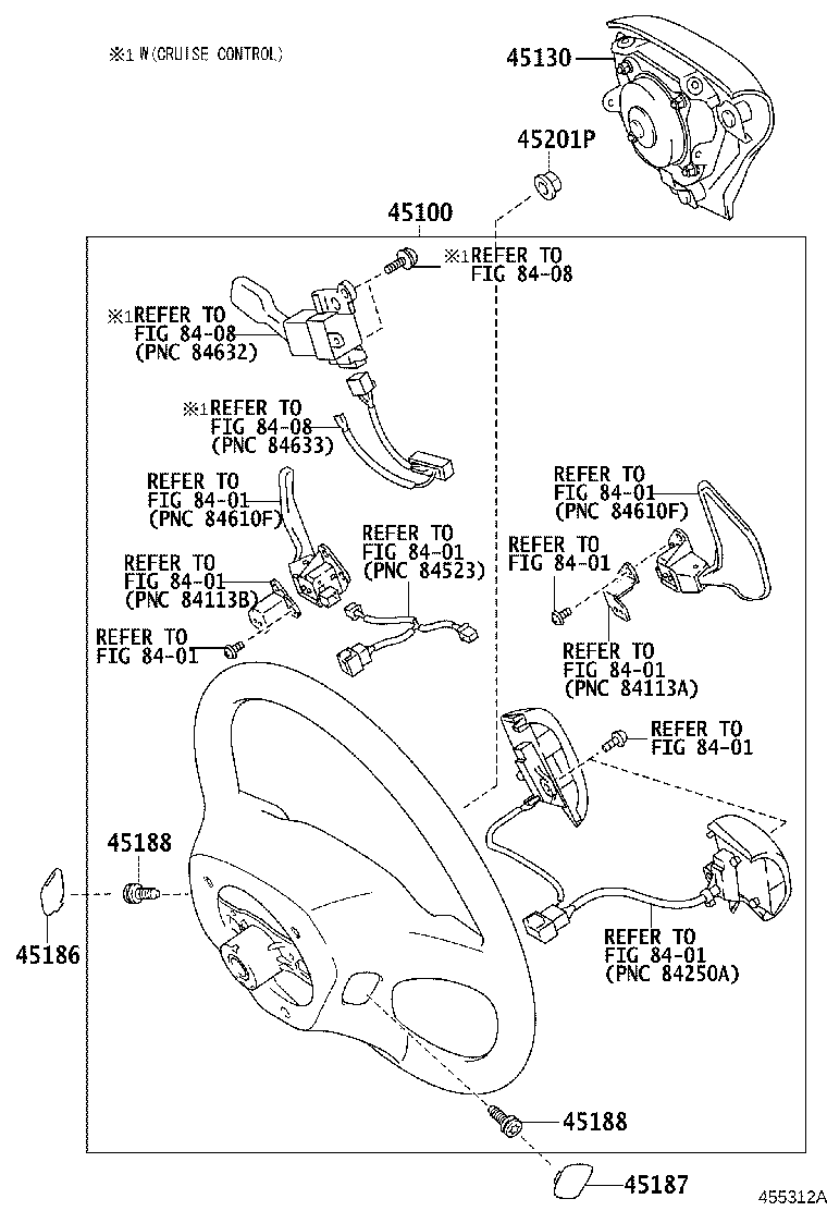 45116-02100 ORNAMENT, STEERING WHEEL, NO.1 product image