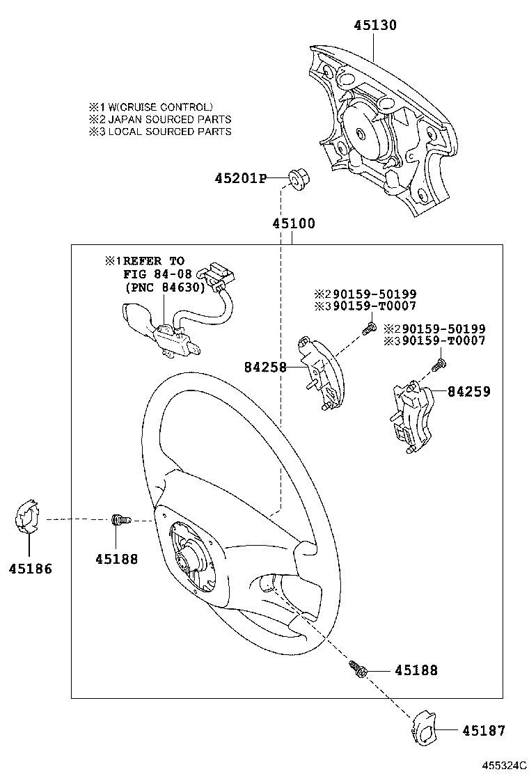 45100-0K050 WHEEL ASSY, STEERING product image