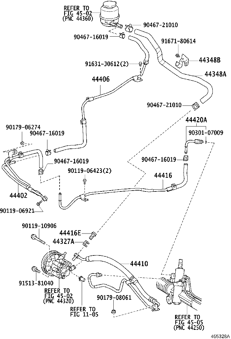 44402-06091 COOLER SUB-ASSY, POWER STEERING OIL, NO.1 product image