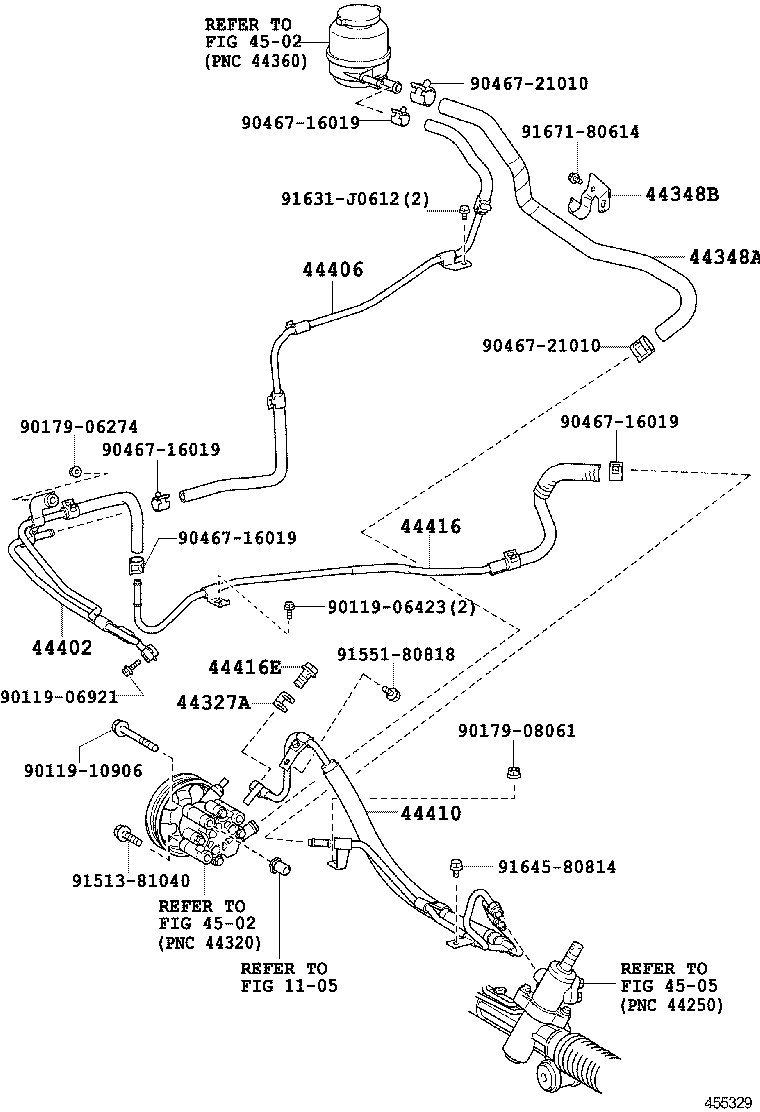 44402-06091 COOLER SUB-ASSY, POWER STEERING OIL, NO.1 product image