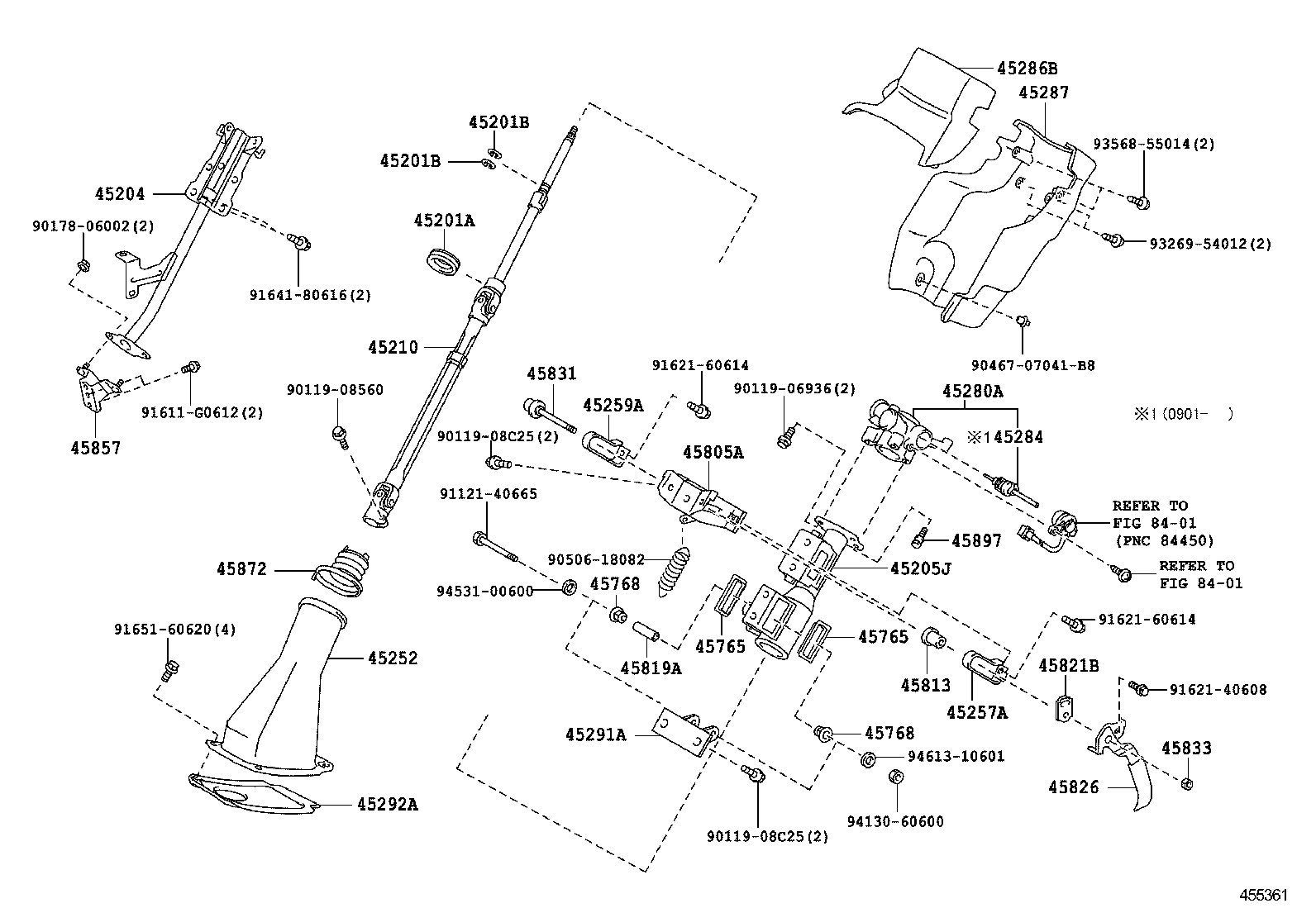 45210-37290 SHAFT ASSY, STEERING MAIN product image