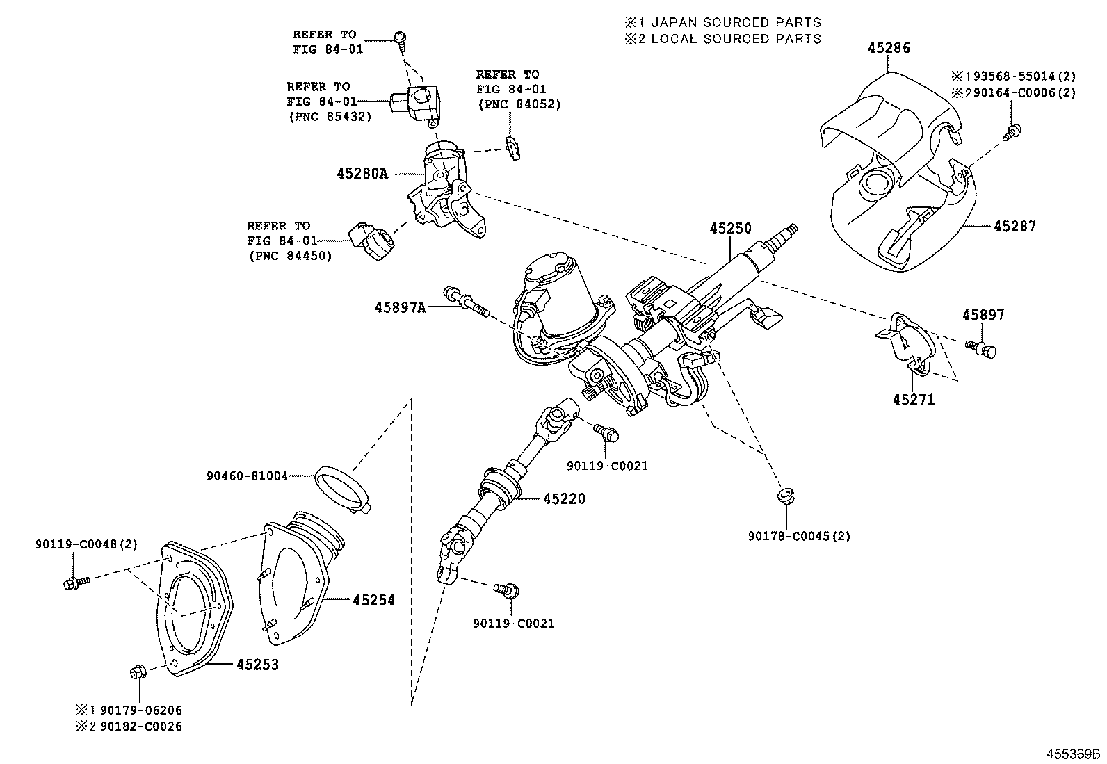 45220-0E030 SHAFT ASSY, STEERING INTERMEDIATE product image