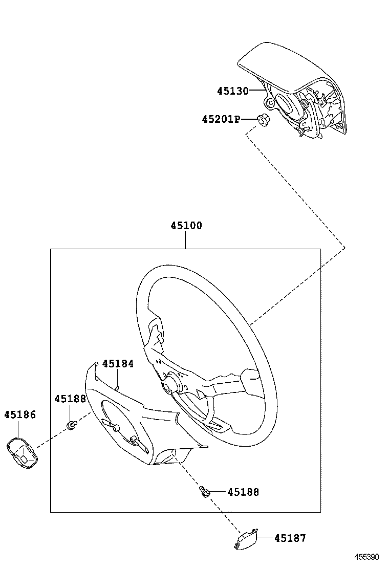 45130-75050-C2 BUTTON ASSY, HORN product image
