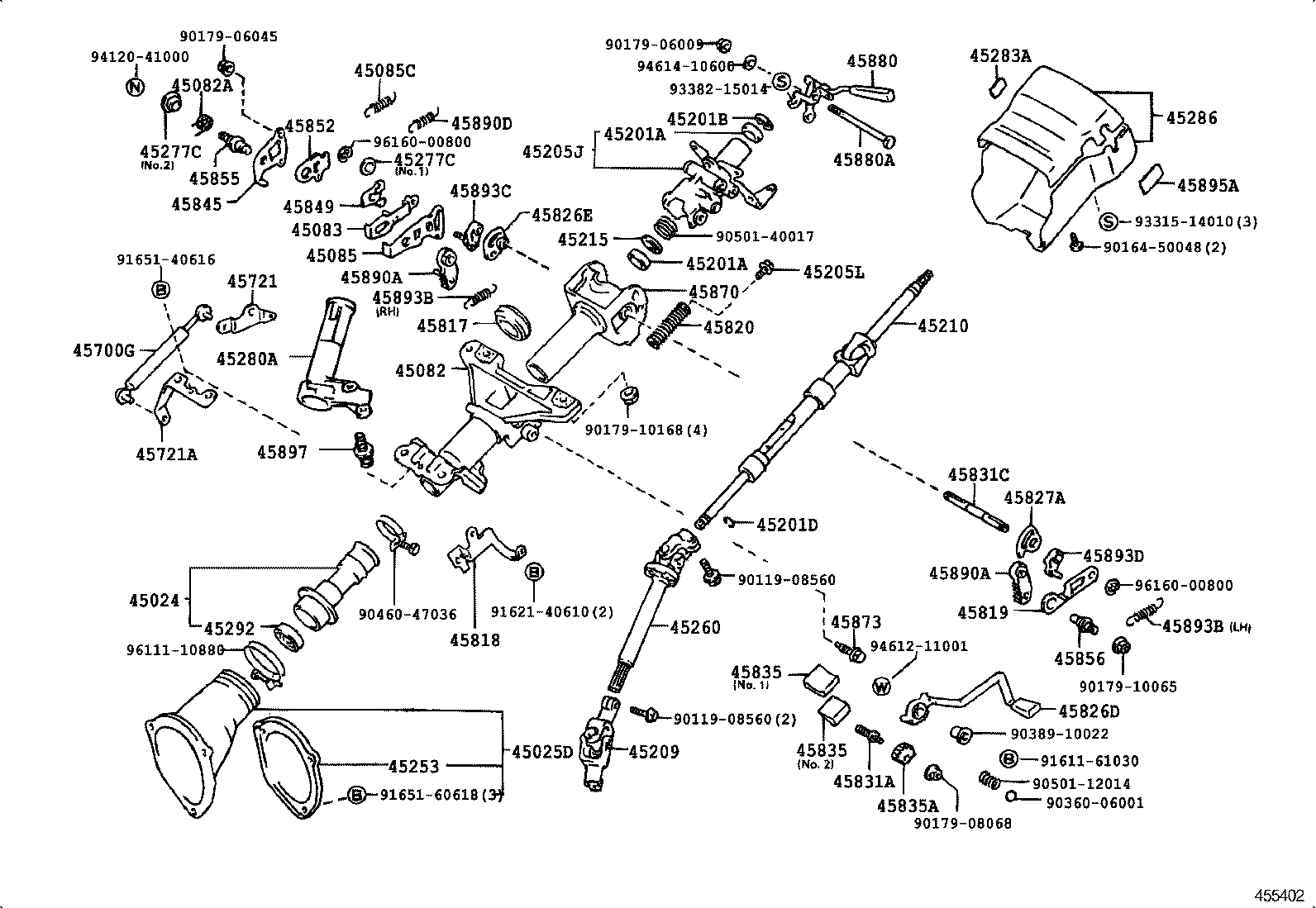 45253-22240 COVER, STEERING COLUMN HOLE product image