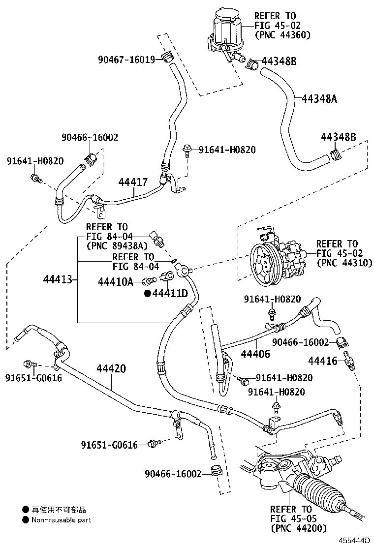 Toyota 44413-60110 TUBE, PRESSURE FEED, NO.1
