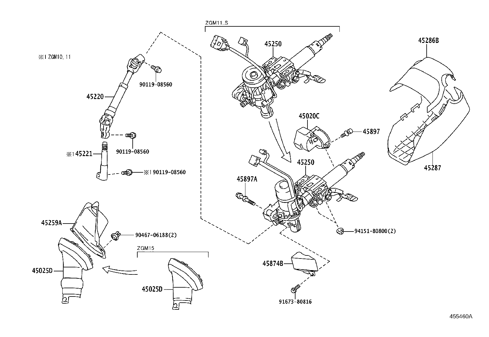 45220-44040 SHAFT ASSY, STEERING INTERMEDIATE product image