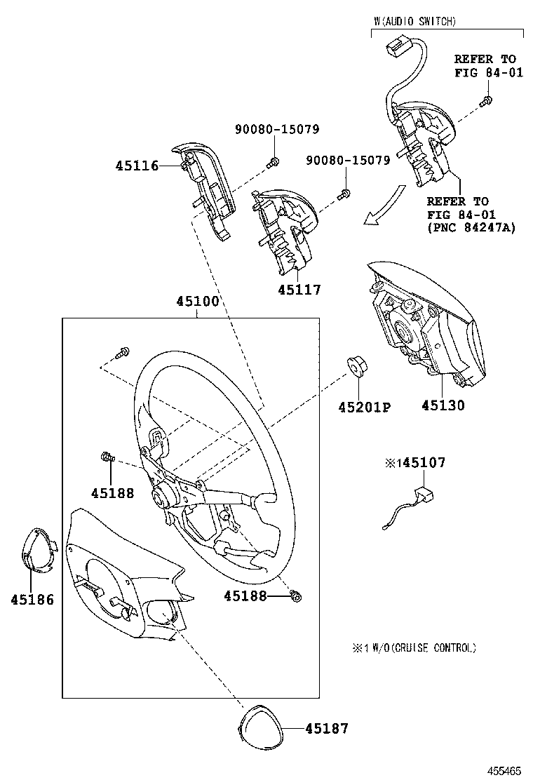 45116-0E030 ORNAMENT, STEERING WHEEL, NO.1 product image