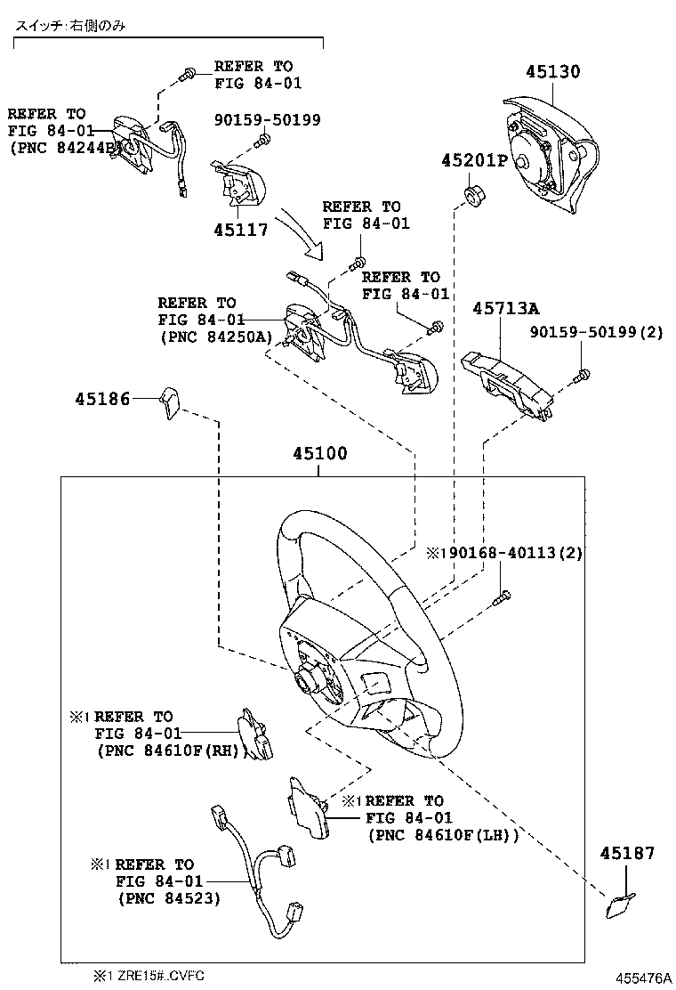 45100-12F50-B0 WHEEL ASSY, STEERING product image