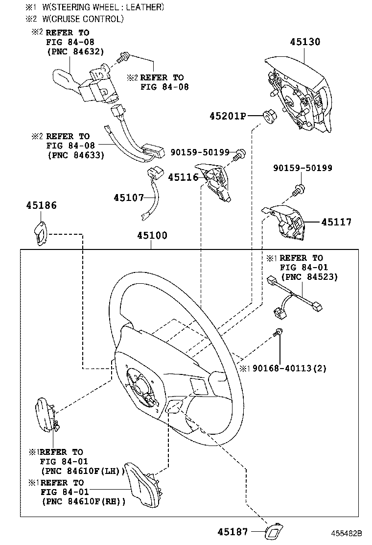 45116-68050 ORNAMENT, STEERING WHEEL, NO.1 product image