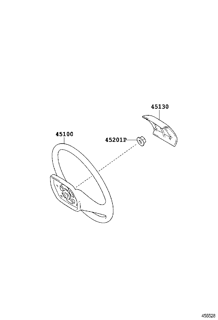 45100-0W221 WHEEL ASSY, STEERING product image