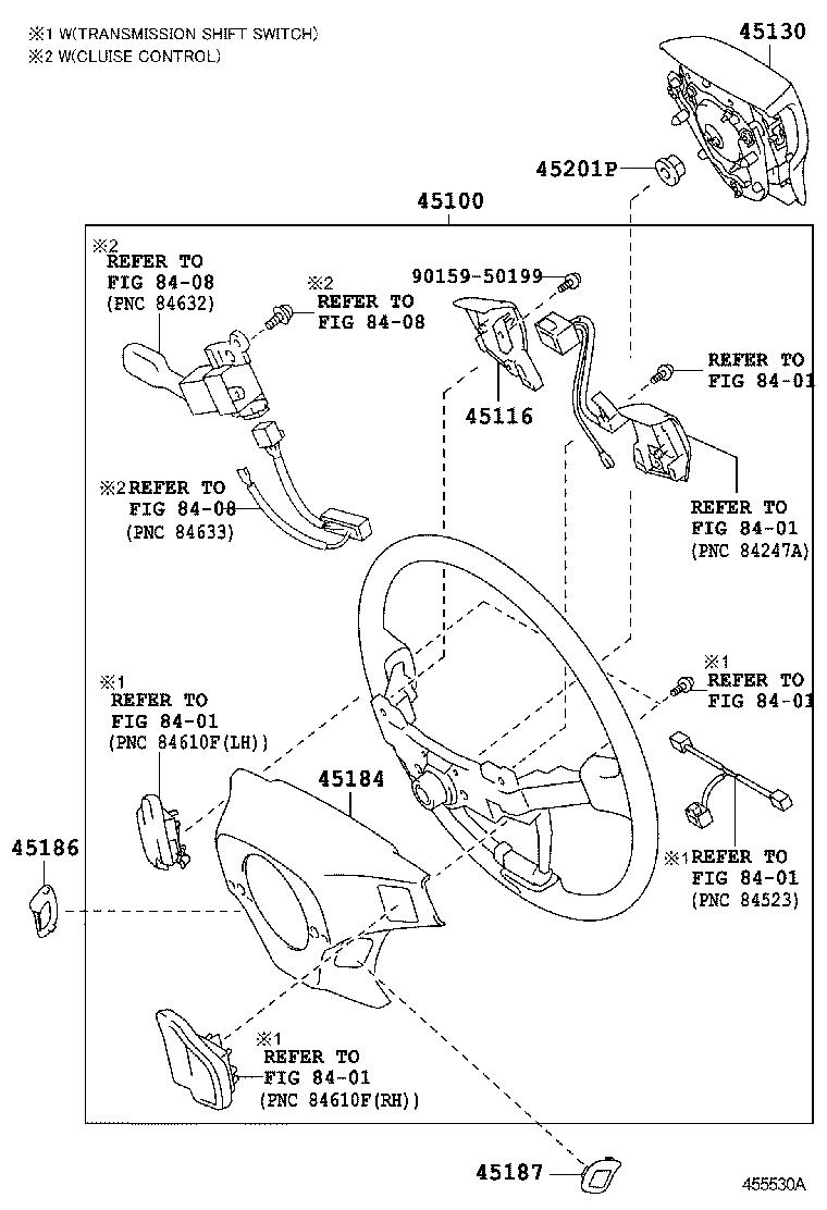 45184-0M030-B0 COVER, STEERING WHEEL BOSS, LOWER product image