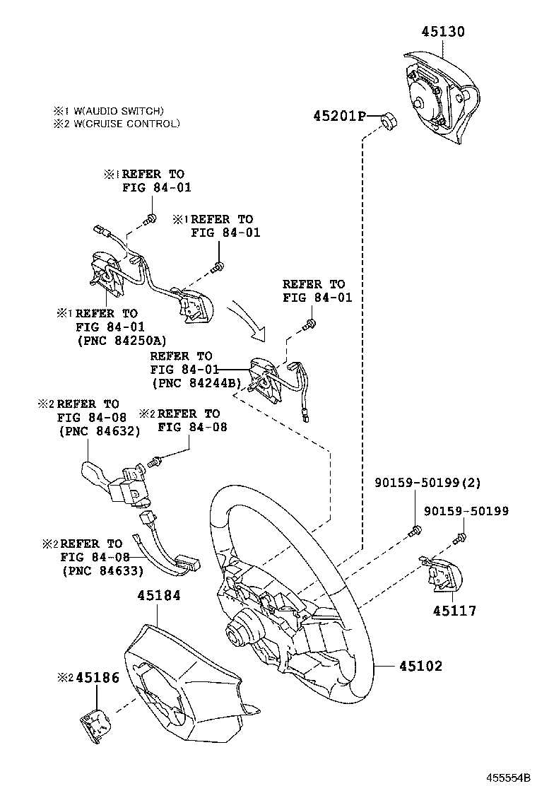 45102-02430-B0 WHEEL SUB-ASSY, STEERING product image