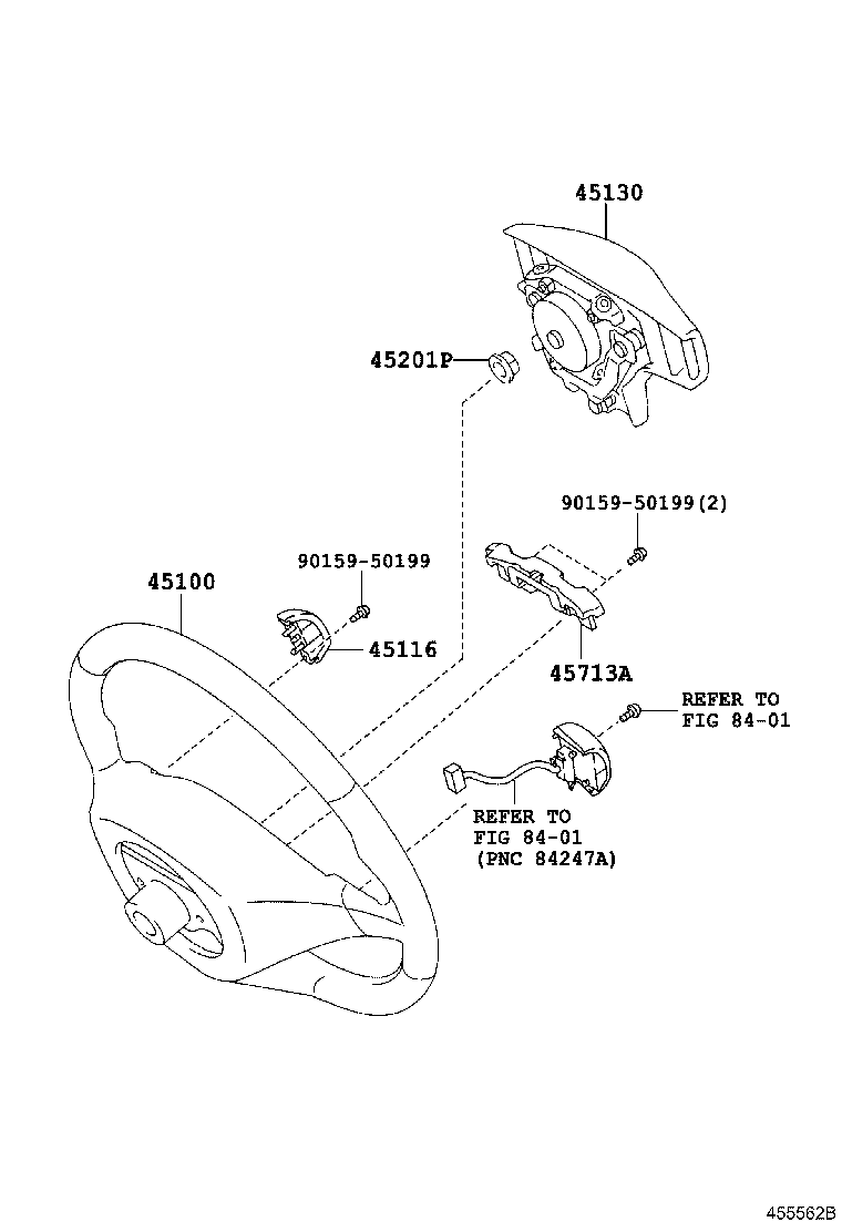45116-42020 ORNAMENT, STEERING WHEEL, NO.1 product image