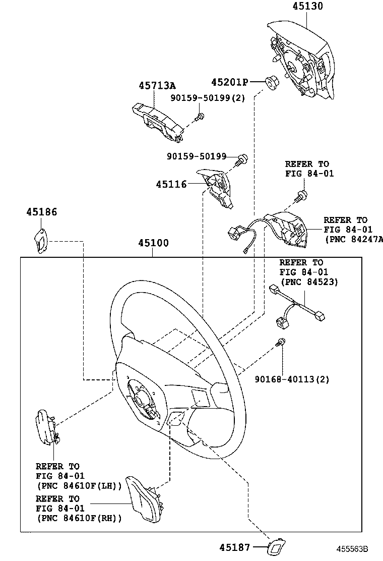 45116-42020 ORNAMENT, STEERING WHEEL, NO.1 product image