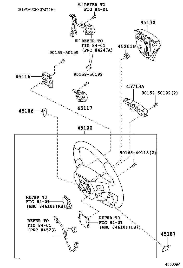 45116-52030 ORNAMENT, STEERING WHEEL, NO.1 product image