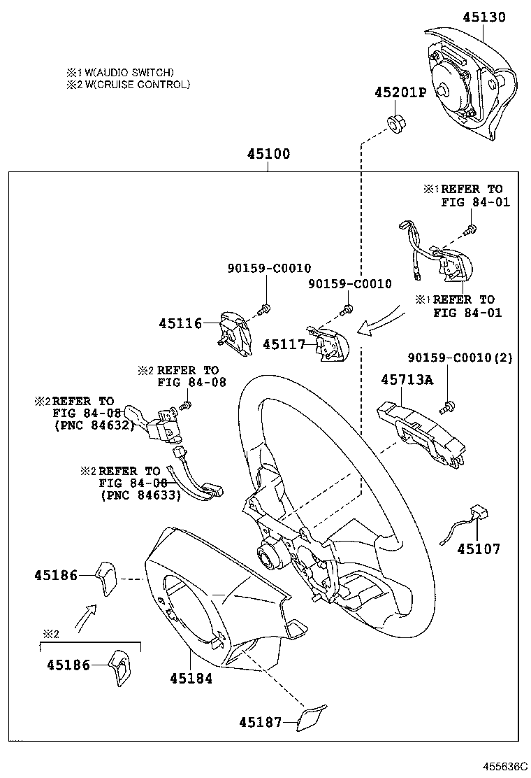 45116-02090 ORNAMENT, STEERING WHEEL, NO.1 product image