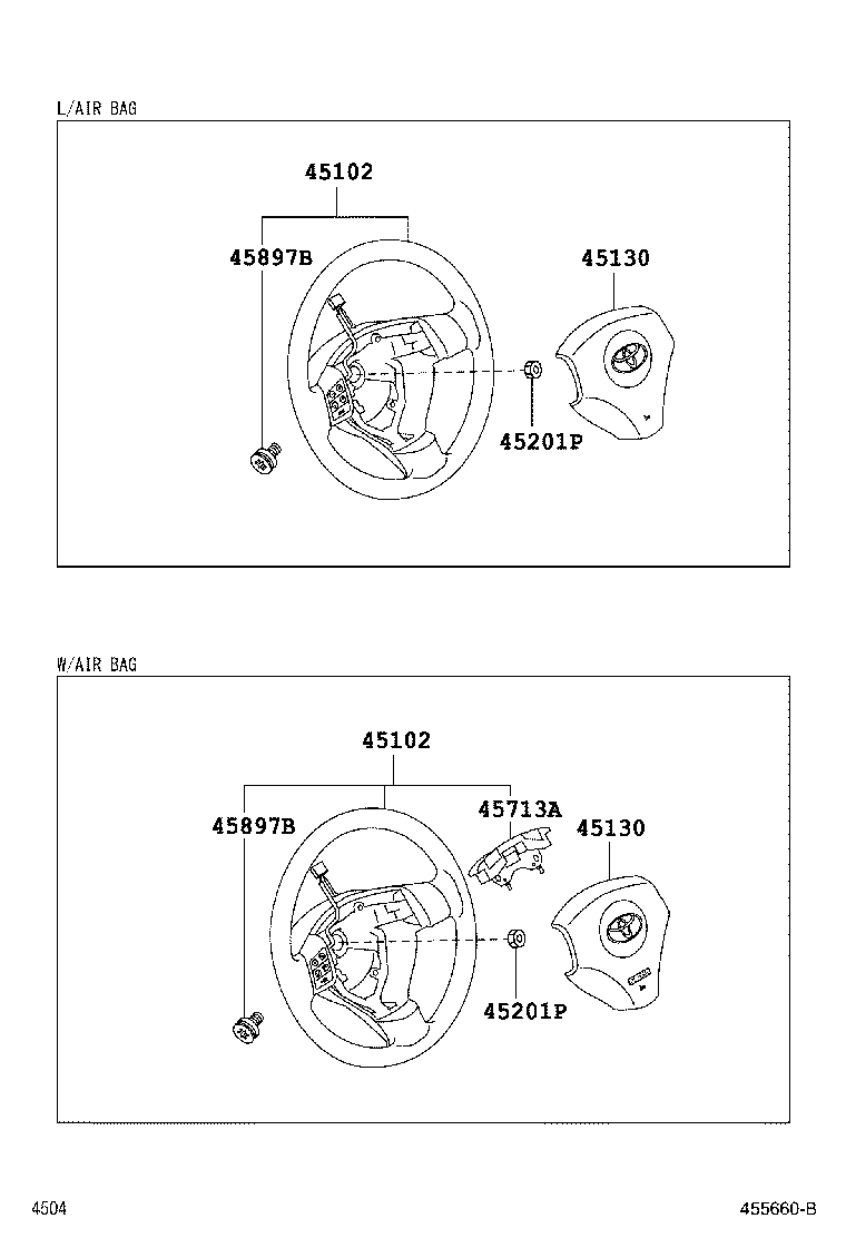 45897-B2020 BOLT, STEERING LOCK SET product image