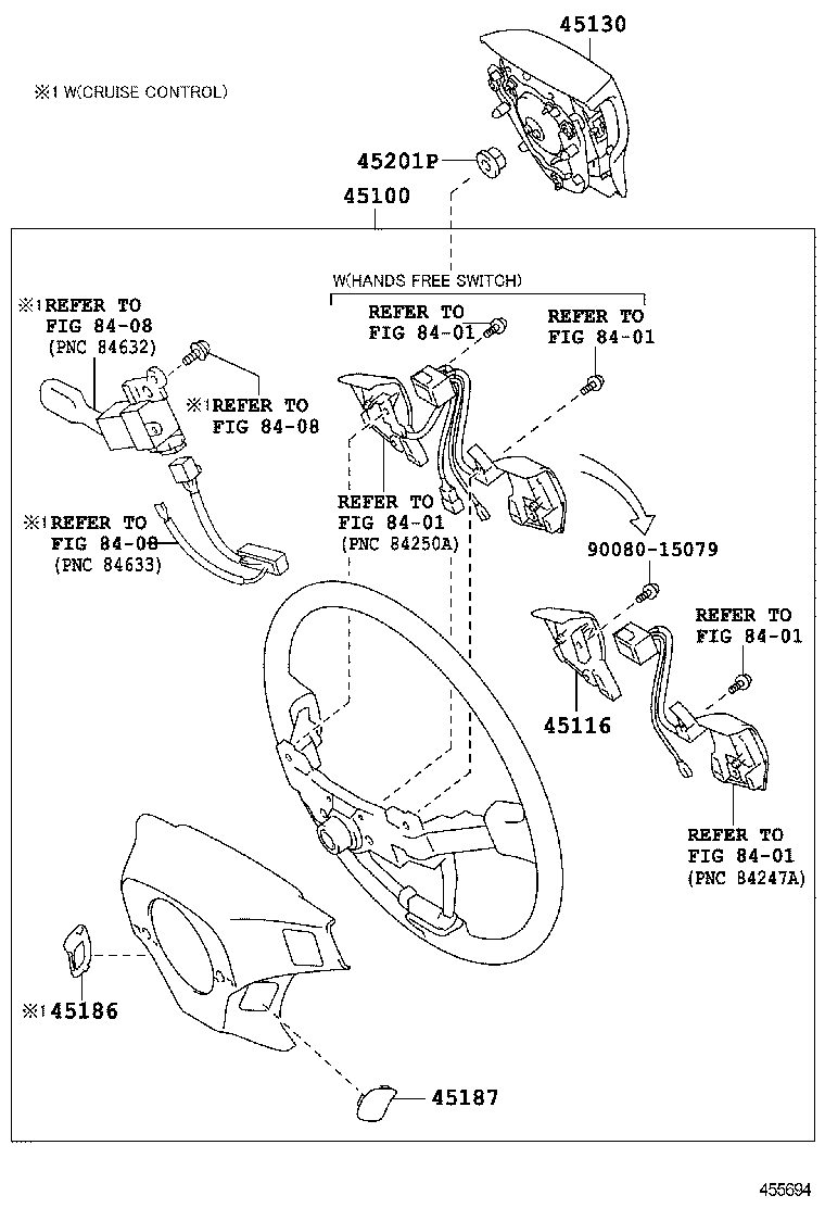 45116-02050 ORNAMENT, STEERING WHEEL, NO.2 product image