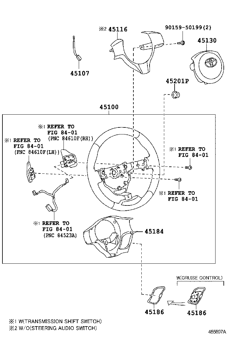 45116-52090-C0 ORNAMENT, STEERING WHEEL, NO.1 product image