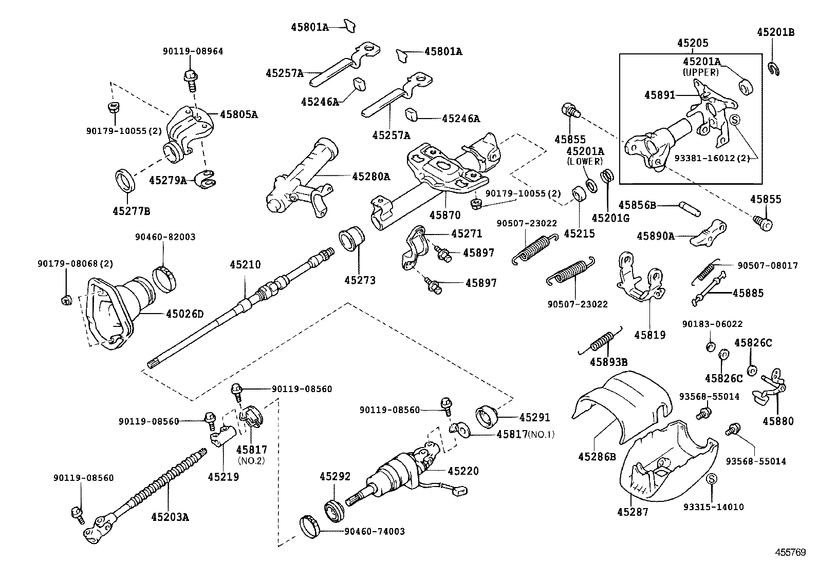 45210-60190 SHAFT ASSY, STEERING MAIN product image
