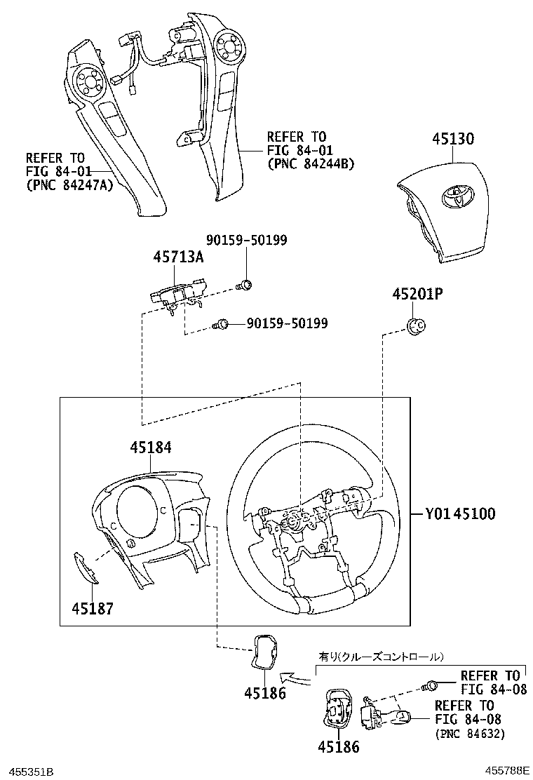 45100-48650-C3 WHEEL ASSY, STEERING product image