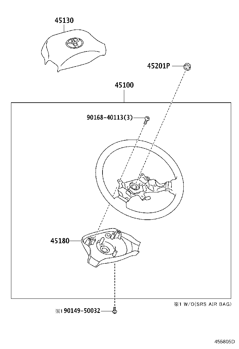 45130-37101-C0 BUTTON ASSY, HORN product image
