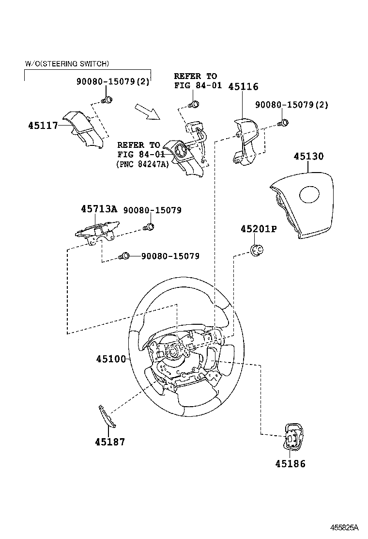45117-06040 ORNAMENT, STEERING WHEEL, NO.2 product image