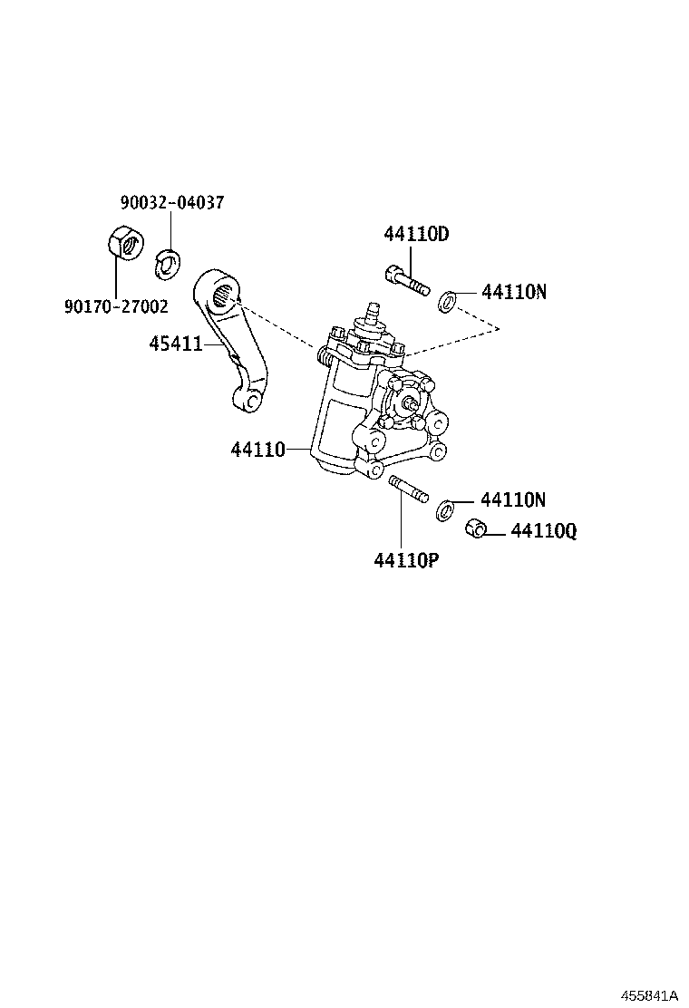 44110-37271 GEAR ASSY, POWER STEERING product image