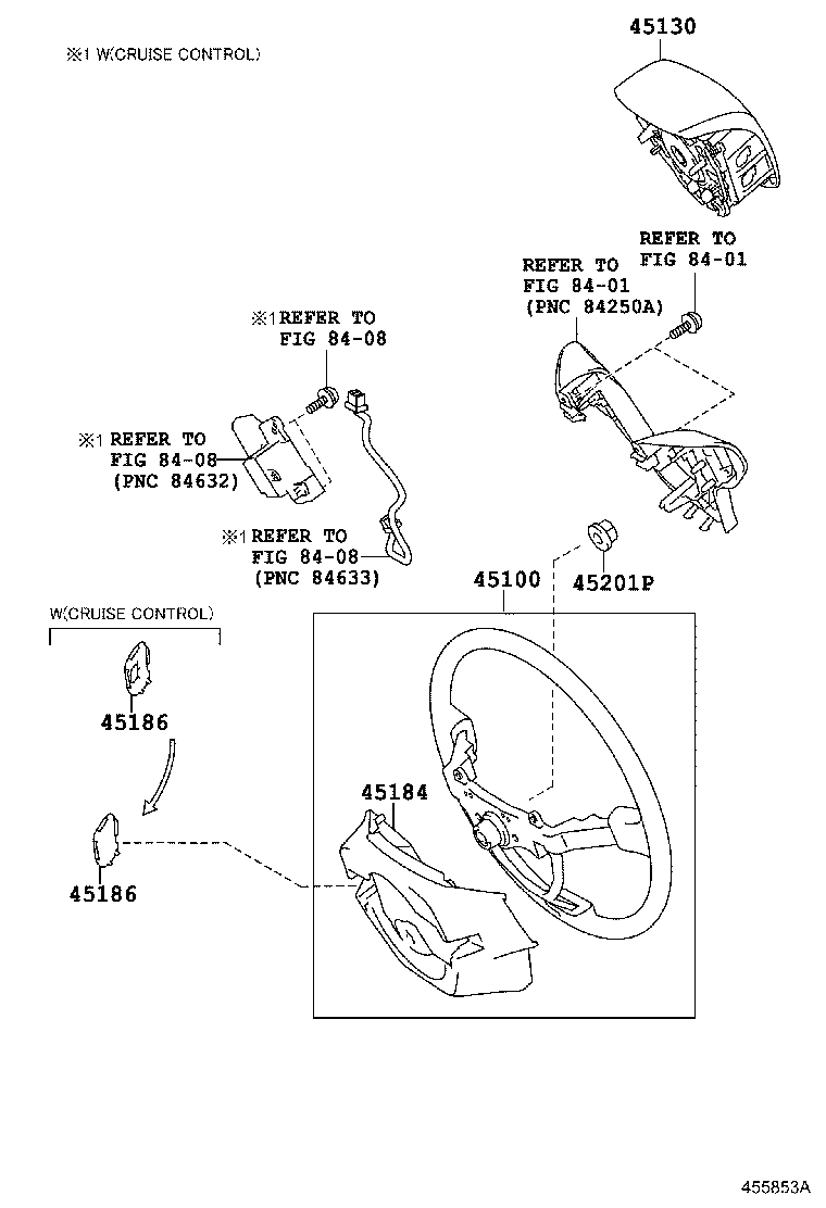45100-0F260-E1 WHEEL ASSY, STEERING product image