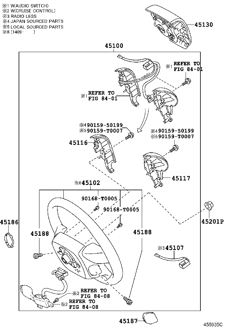 45130-0K111 BUTTON ASSY, HORN product image