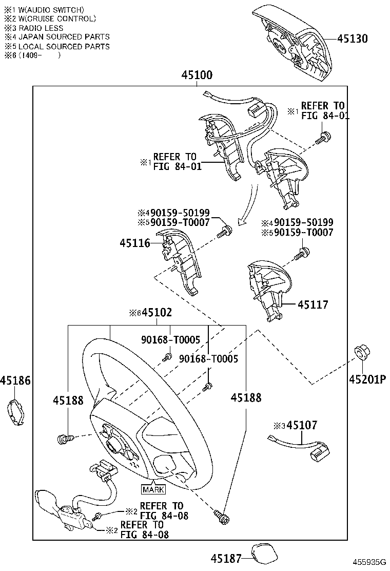45100-0KB30-B0 WHEEL ASSY, STEERING product image