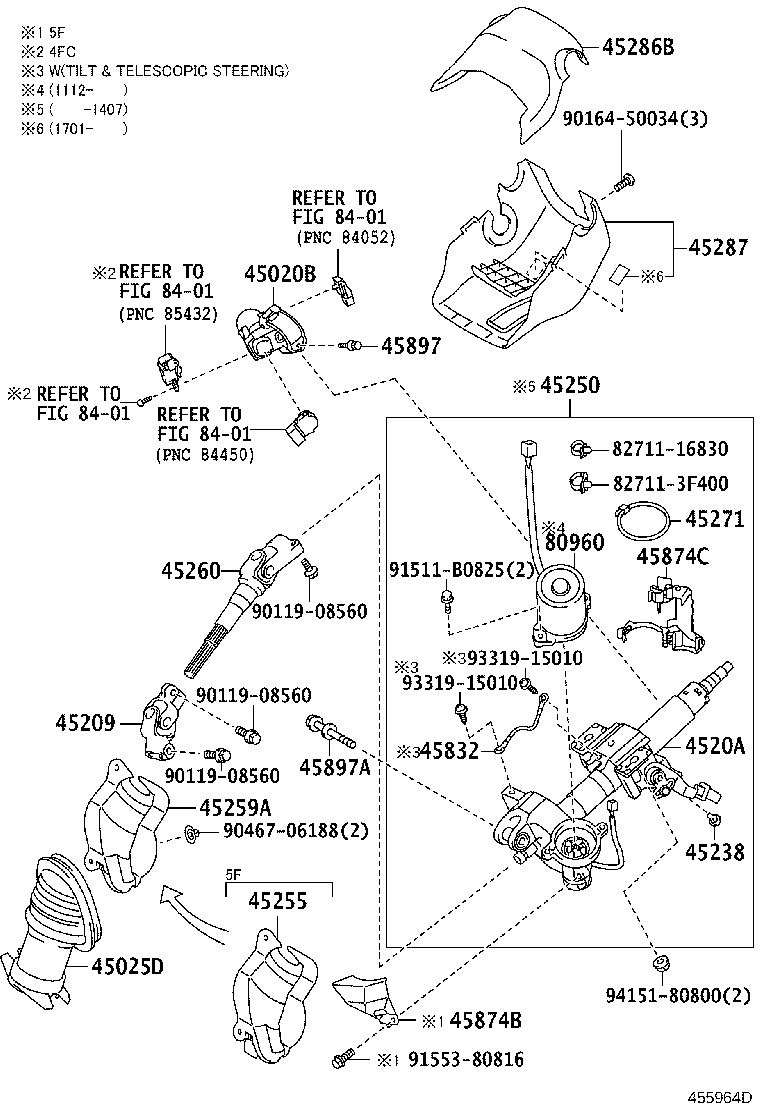 4520A-52062 COLUMN SUB-ASSY, ELECTRIC POWER STEERING product image