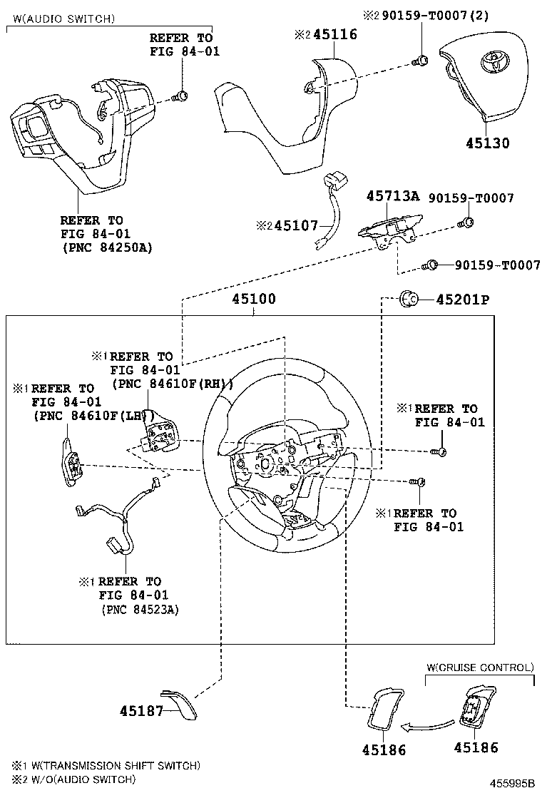 45116-06080 ORNAMENT, STEERING WHEEL, NO.1 product image