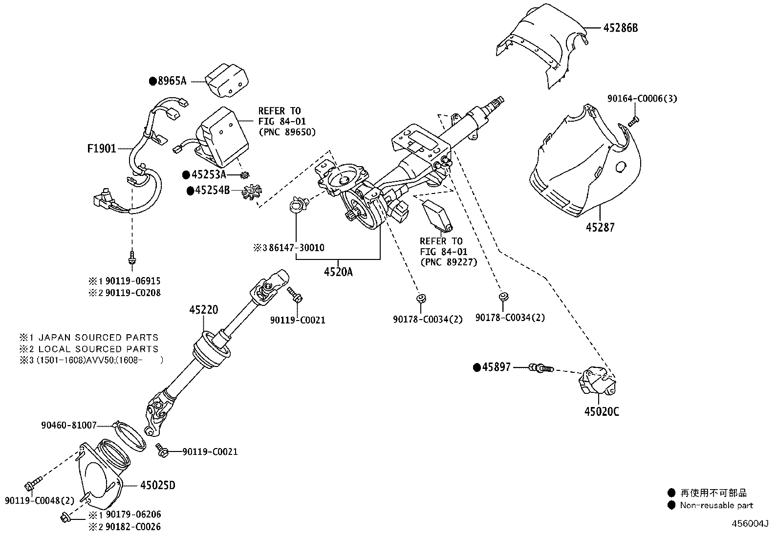 45025-06191 COVER SUB-ASSY, STEERING COLUMN HOLE, NO.1 product image
