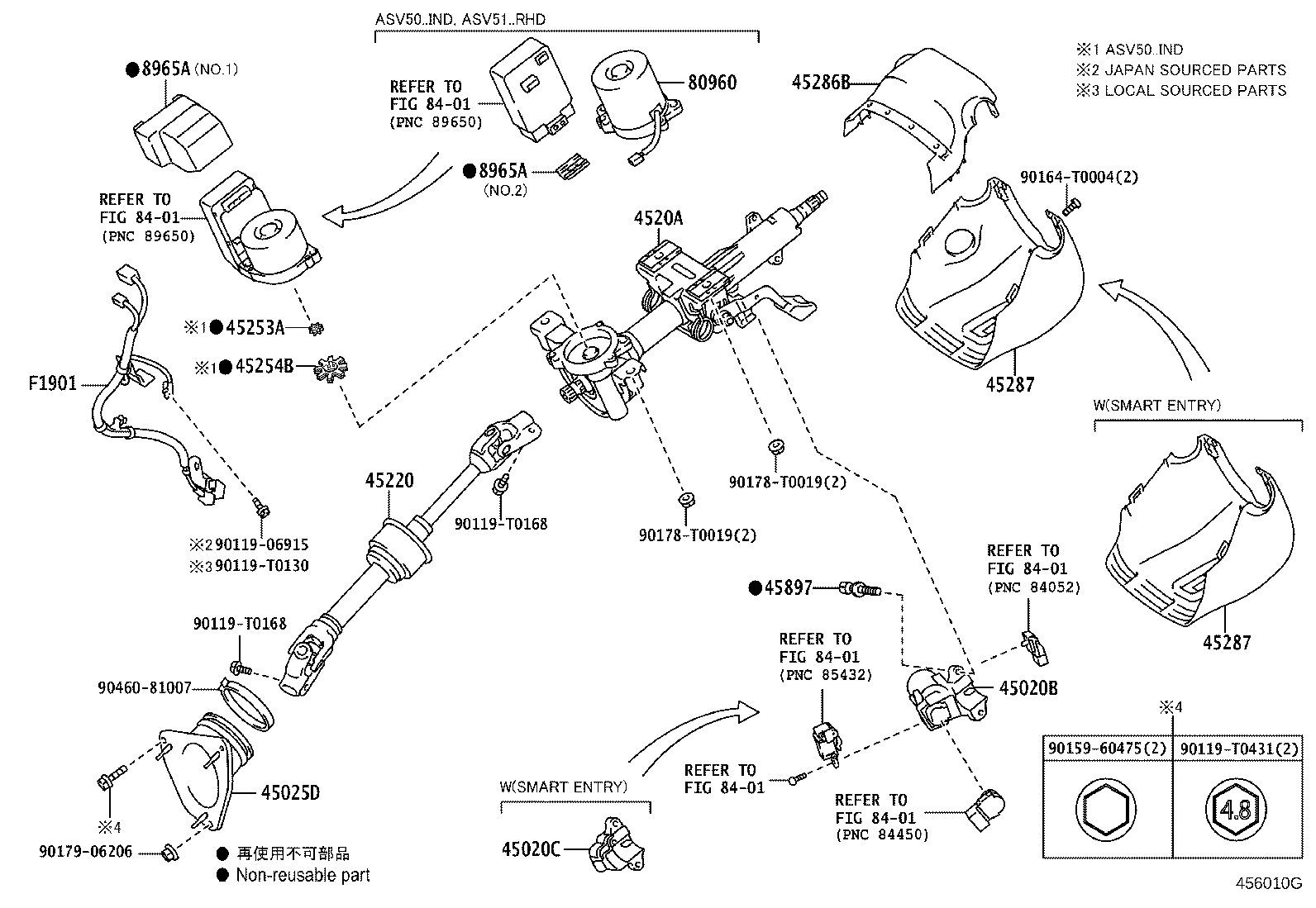 45025-06181 COVER SUB-ASSY, STEERING COLUMN HOLE, NO.1 product image