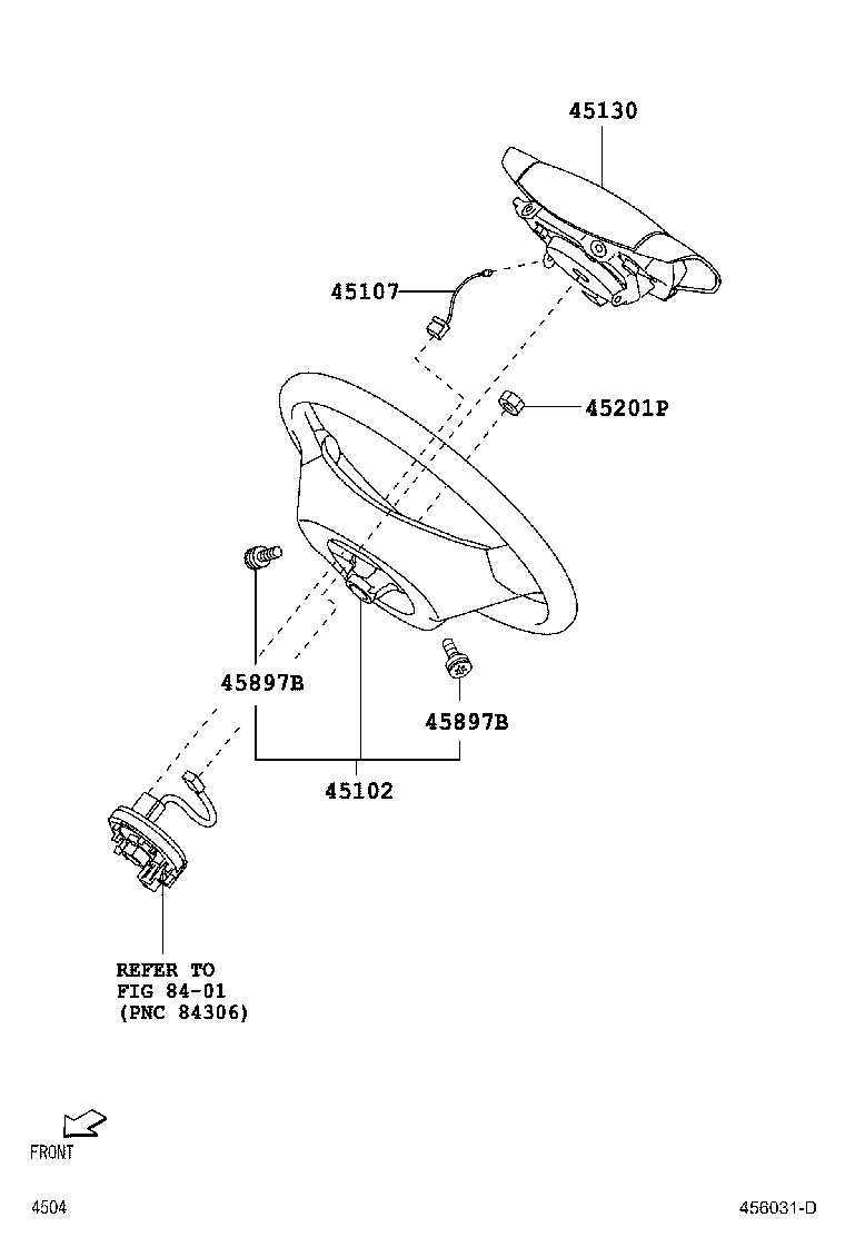 45102-B2180-B2 WHEEL SUB-ASSY, STEERING product image