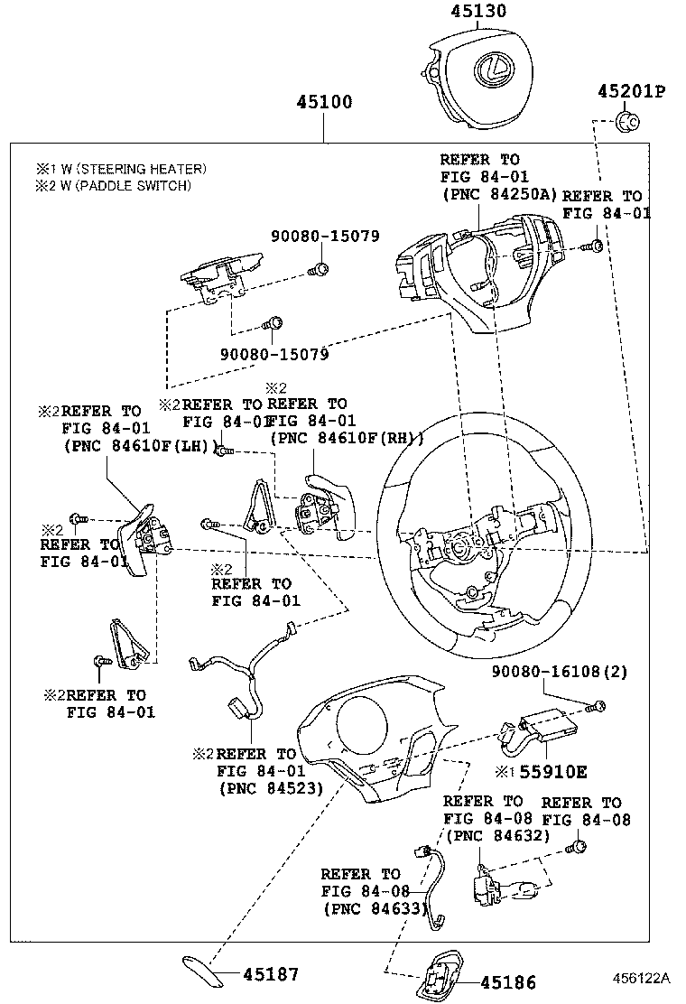 45100-0E330-C2 WHEEL ASSY, STEERING product image