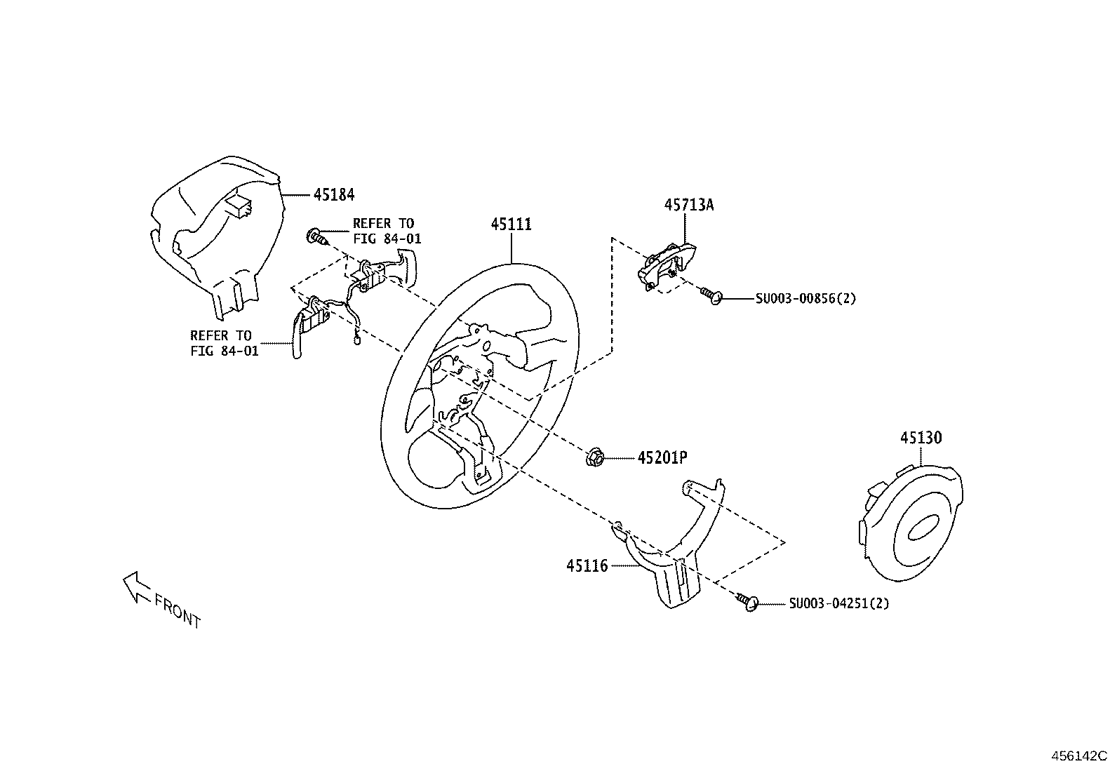 45111-WY010 WHEEL, STEERING product image