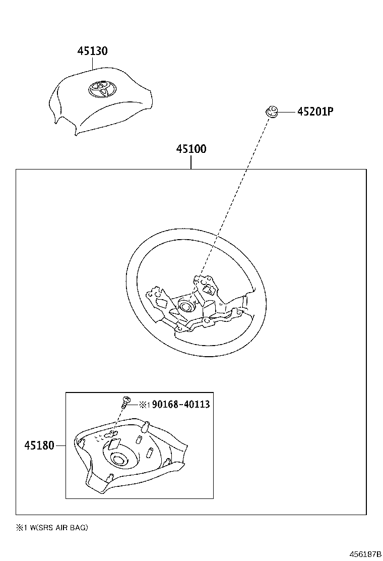45130-37101-C0 BUTTON ASSY, HORN product image