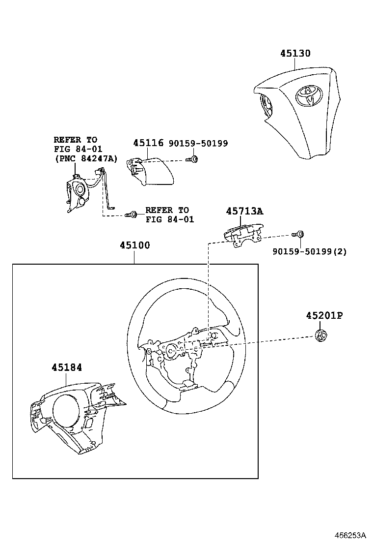 45130-74070-A0 BUTTON ASSY, HORN product image