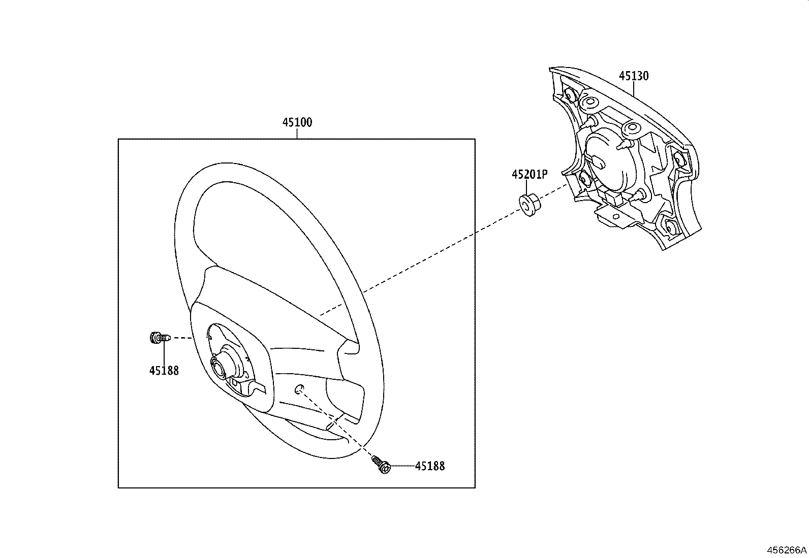 45105-43010 PLATE SUB-ASSY, HORN BUTTON CONTACT, NO.1 product image