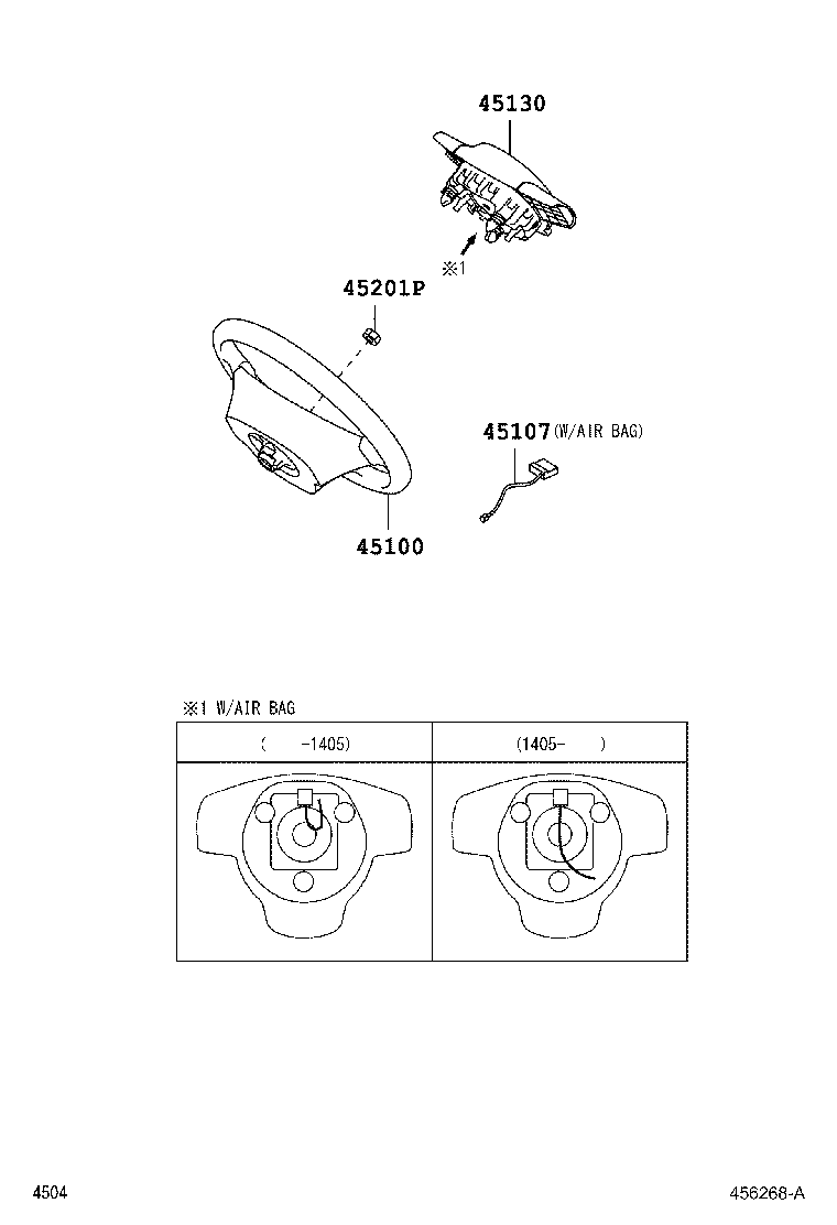 45107-BZ080 WIRE SUB-ASSY, HORN BUTTON product image