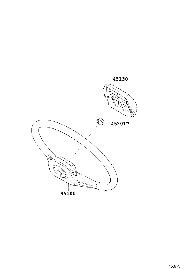 45180-37050-E0 COVER SUB-ASSY, STEERING WHEEL product image