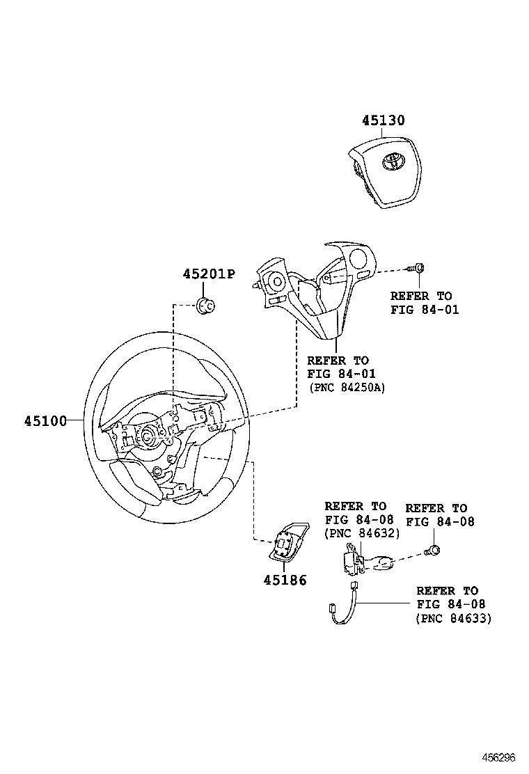 45100-0R080-C0 WHEEL ASSY, STEERING product image